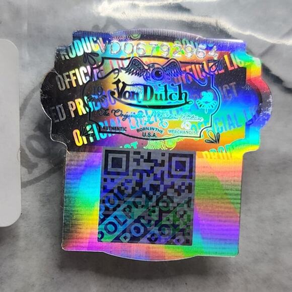 Von Dutch Monogram Black & Yellow Duffle Bag Weekender Overnight Luggage Gym - Picture 8 of 9